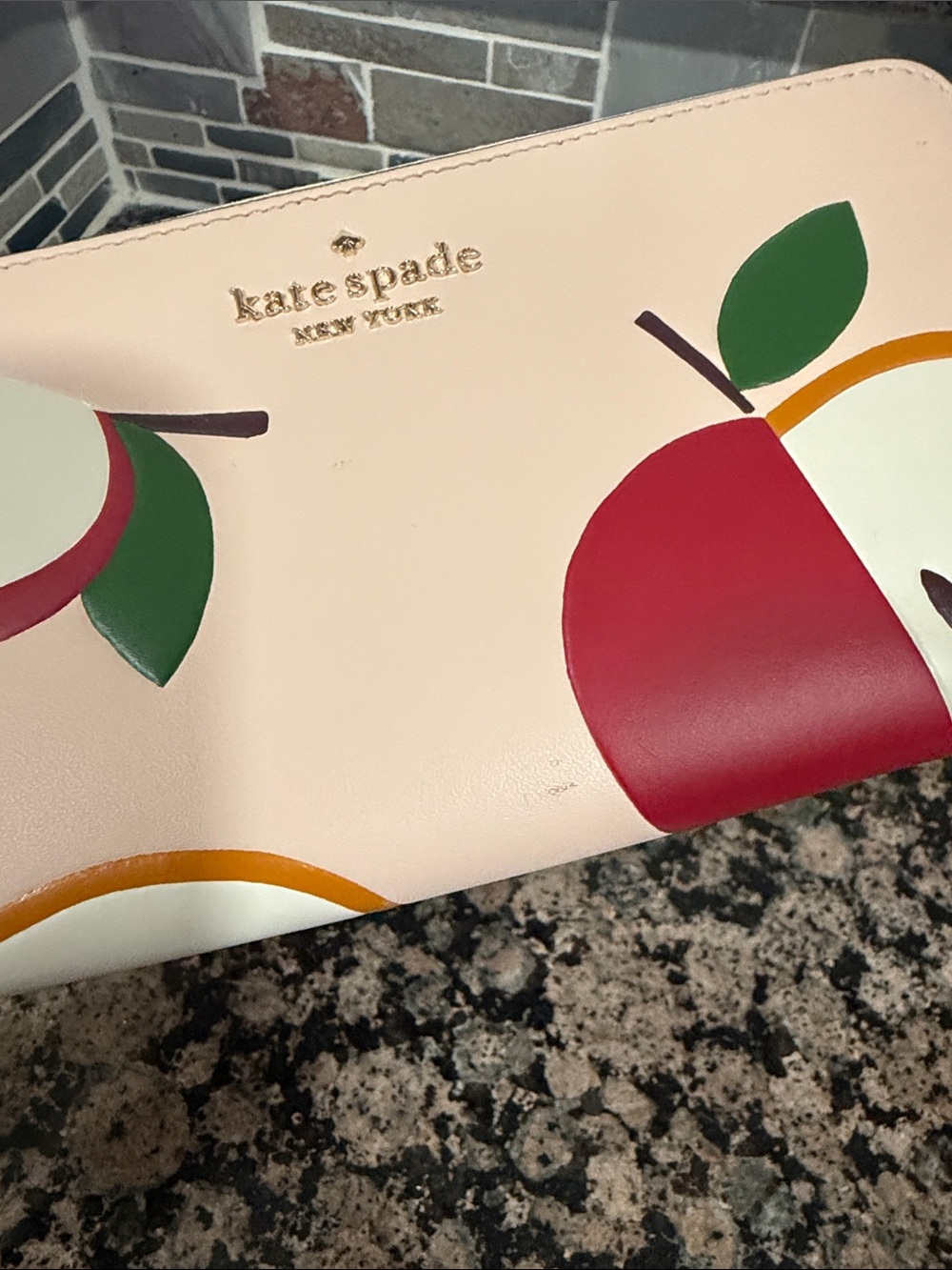 kate spade New York Pink Apple Zip Wallet - Picture 11 of 11